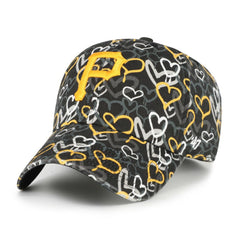 Pittsburgh Pirates Girls Youth Mural Clean Up Adjustable Hat Black