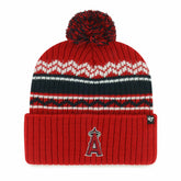 Los Angeles Angels Youth Polar Vortex Cuffed Knit Hat with Pom Red