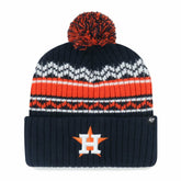 Houston Astros Youth Polar Vortex Cuffed Knit Hat with Pom Navy