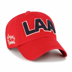 Los Angeles Angels Women's Zoey Clean Up Adjustable Hat Red
