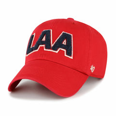 Los Angeles Angels Women's Zoey Clean Up Adjustable Hat Red