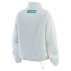 Miami Dolphins WEAR by Erin Andrews Women's Polar Fleece Half-Zip Jacket - White online