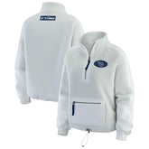 Tennessee Titans WEAR by Erin Andrews Women's Polar Fleece Half-Zip Jacket - White for sale