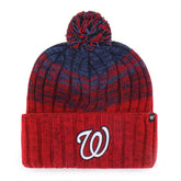 Washington Nationals Cascade Cuffed Knit Hat with Pom Red