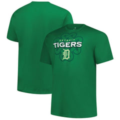 Detroit Tigers Profile Big & Tall Celtic T-Shirt Kelly Green