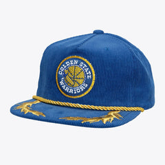Golden State Warriors x DANNIJO Women's Deadstock Cord Snapback Hat sale - Royal discount
