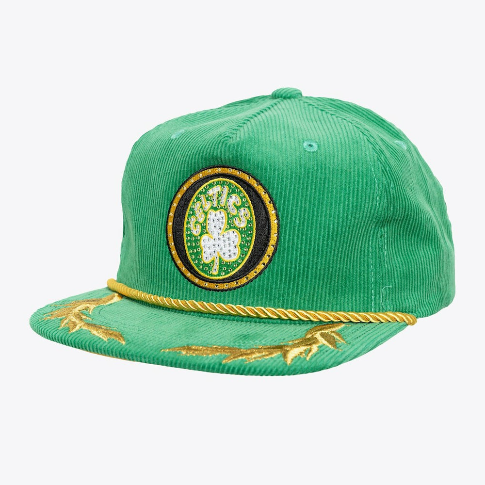 Boston Celtics x DANNIJO Women's Deadstock Cord Snapback Hat - Kelly Green sale