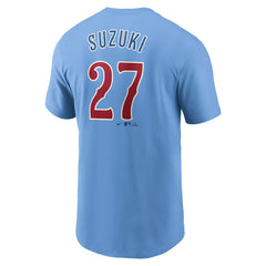 Seiya Suzuki Chicago Cubs Fuse Name & Number T-Shirt Baby Blue