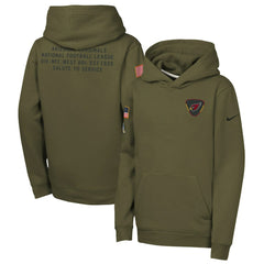 Arizona Cardinals Youth 2025 Salute to Service Club Fleece Hoodie - Olive cheap