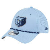 Memphis Grizzlies Featherweight Poly Rope Flex 39Thirty Hat - Light Blue for sale