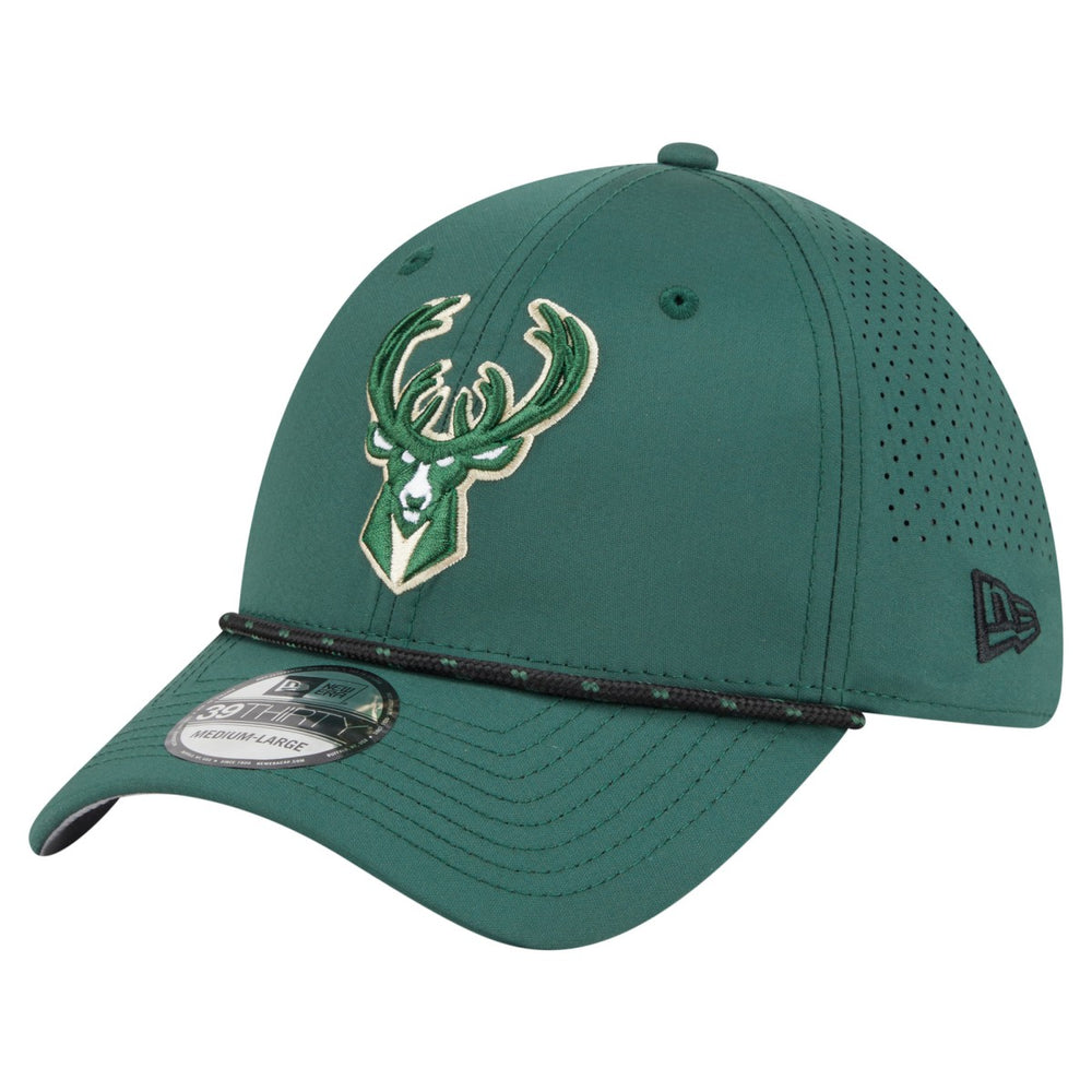 Milwaukee Bucks Featherweight Poly Rope Flex 39Thirty Hat - Hunter Green shop