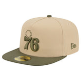 Philadelphia 76ers Color Pack Two-Tone 59FIFTY A-Frame Fitted Hat - Tan online