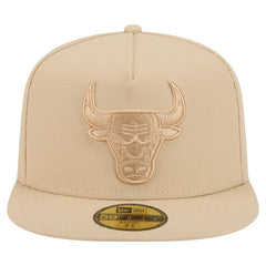 Chicago Bulls Color Pack A-Frame 59FIFTY Fitted Hat - Khaki sale