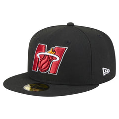 Miami Heat Deceptor 59FIFTY Fitted Hat - Black cheap