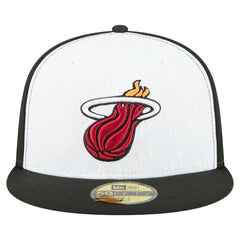 Miami Heat Repeat 59Fifty Fitted Hat - White/Black online
