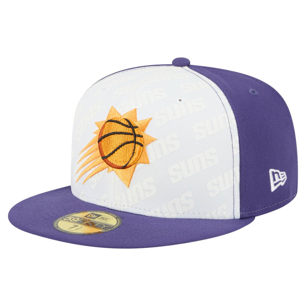 Phoenix Suns Repeat 59Fifty Fitted Hat - White/Purple discount