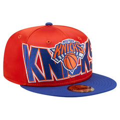 New York Knicks Satin Two-Tone 59FIFTY Fitted Hat - Orange/Blue cheap