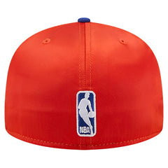 New York Knicks Satin Two-Tone 59FIFTY Fitted Hat - Orange/Blue cheap