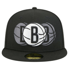 Brooklyn Nets Tri-Hit 59Fifty Fitted Hat - Black cheap
