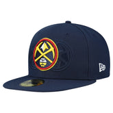 Denver Nuggets Tri-Hit 59Fifty Fitted Hat sale - Navy online