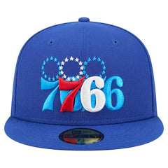 Philadelphia 76ers Tri-Hit 59Fifty Fitted Hat - Royal sale