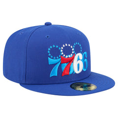 Philadelphia 76ers Tri-Hit 59Fifty Fitted Hat - Royal sale