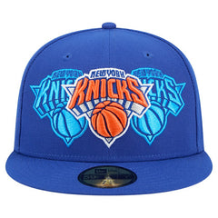 New York Knicks Tri-Hit 59Fifty Fitted Hat - Blue outlet