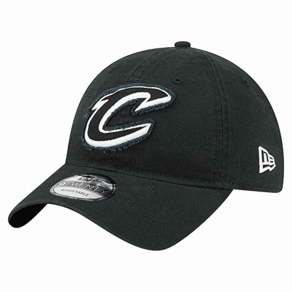 Cleveland Cavaliers Stamp Fabric Applique 9TWENTY Adjustable Hat sale - Black discount