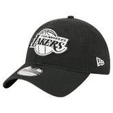Los Angeles Lakers Stamp Fabric Applique 9TWENTY Adjustable Hat - Black for sale