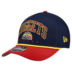 Denver Nuggets Bold Arch COOLERA 9FORTY A-Frame M-Crown Adjustable Hat sale - Navy discount