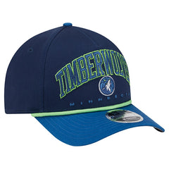 Minnesota Timberwolves Bold Arch COOLERA 9FORTY A-Frame M-Crown Adjustable Hat - Navy sale