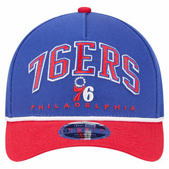 Philadelphia 76ers Bold Arch COOLERA 9FORTY A-Frame M-Crown Adjustable Hat - Royal cheap