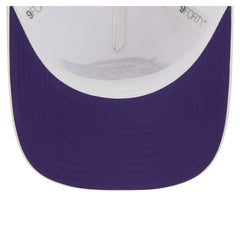 Los Angeles Lakers Featherweight Team Tape 9FORTY M-Crown A-Frame Adjustable Hat - White cheap