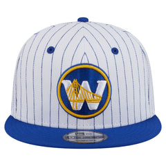 Golden State Warriors Deceptor Pinstripe 9FIFTY Snapback Hat sale - White outlet