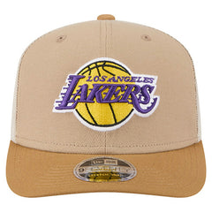 Los Angeles Lakers Two-Tone 9SEVENTY Adjustable Trucker Hat - Tan/Light Brown cheap