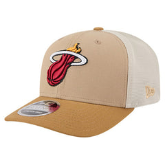 Miami Heat Two-Tone 9SEVENTY Adjustable Trucker Hat - Tan/Light Brown discount