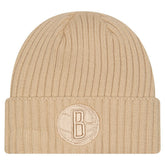 Brooklyn Nets Color Pack Cuffed Knit Hat - Tan sale