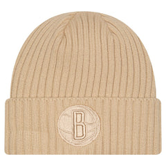 Brooklyn Nets Color Pack Cuffed Knit Hat - Tan sale