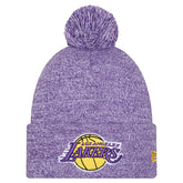 Los Angeles Lakers Marled Cuffed Knit Hat with Pom - Purple discount
