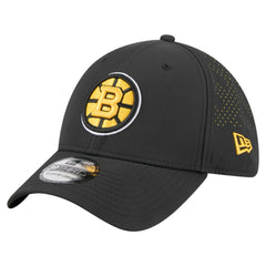 Boston Bruins New Era Night 39THIRTY Flex Hat - Black Hats