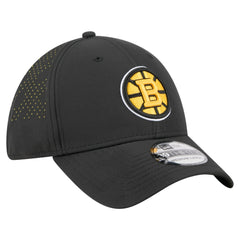 Boston Bruins New Era Night 39THIRTY Flex Hat - Black Hats
