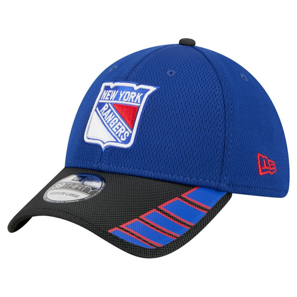 New York Rangers New Era Visor Hit 39THIRTY Flex Hat - Blue Hats