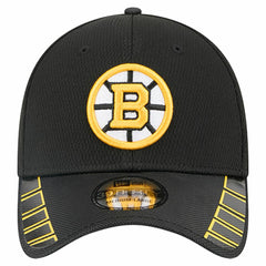 Boston Bruins New Era Visor Hit 39THIRTY Flex Hat - Black Hats