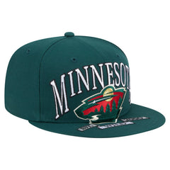Minnesota Wild New Era Oversized Vintage Arch 59Fifty Fitted Hat - Green Hats