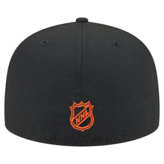 Philadelphia Flyers New Era Oversized Vintage Arch 59Fifty Fitted Hat - Black Hats