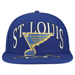 St. Louis Blues New Era Oversized Vintage Arch 59Fifty Fitted Hat - Blue Hats