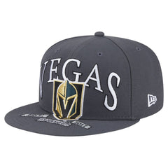 Vegas Golden Knights New Era Oversized Vintage Arch 59Fifty Fitted Hat - Gray Hats