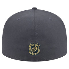 Vegas Golden Knights New Era Oversized Vintage Arch 59Fifty Fitted Hat - Gray Hats