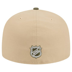 New Jersey Devils New Era Color Pack Two-Tone 59FIFTY A-Frame Fitted Hat - Tan/Olive Jerseys