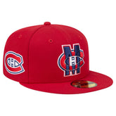 Montreal Canadiens New Era Deceptor 59FIFTY Fitted Hat - Red Hats